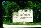 Saipan 1956 Collection, No. 26 Welcome To Chalan Kanoa Sign